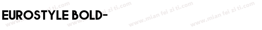 eurostyle bold字体转换